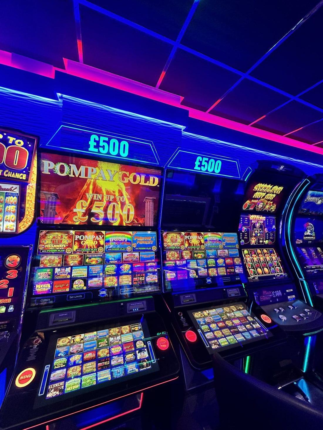 £500 jackpot machines
