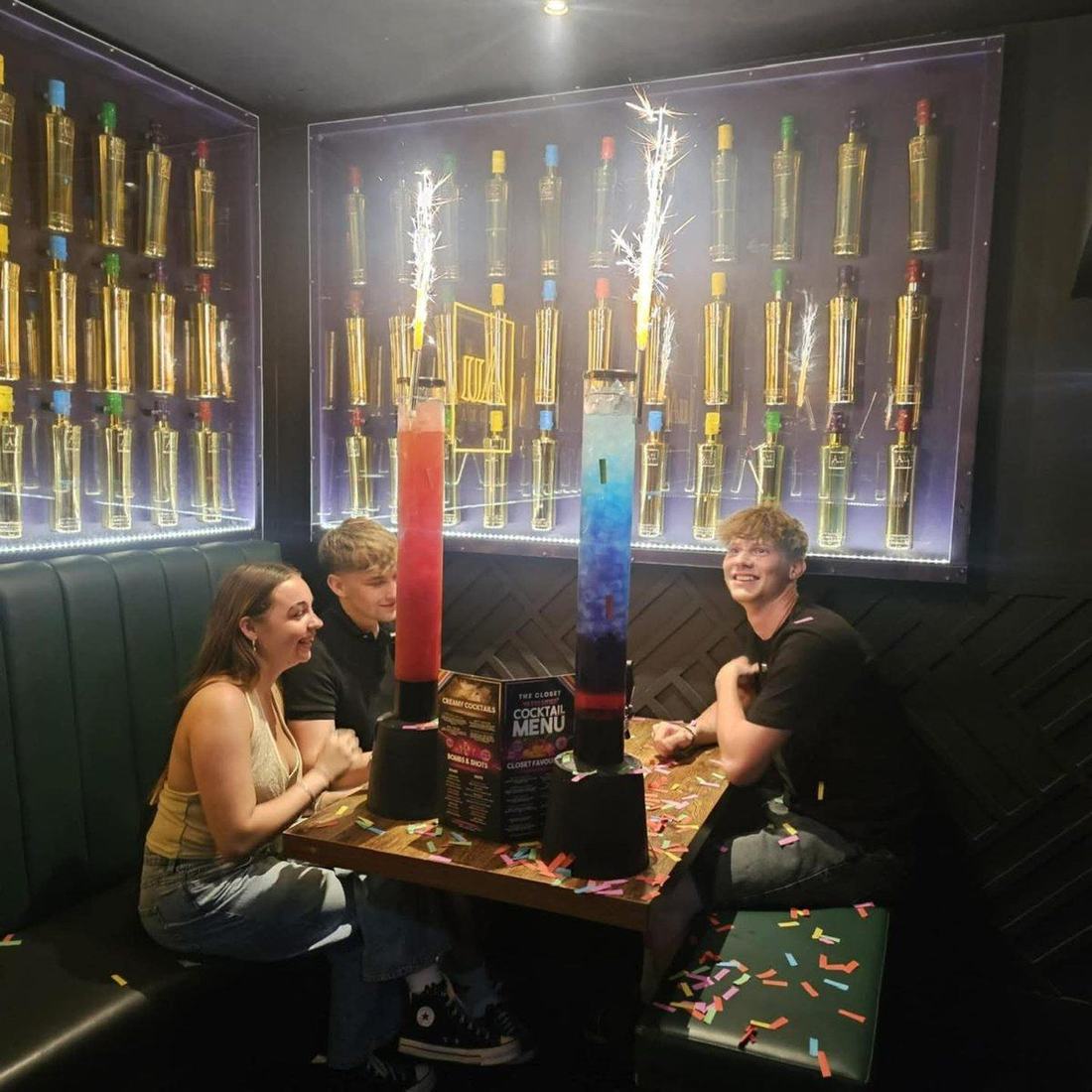 Cocktail towers, launched with the new happy hour